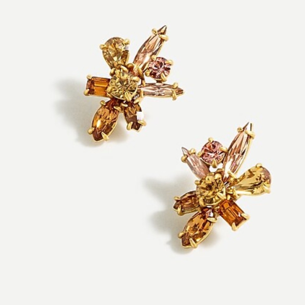 J.Crew Gem Burst Stud Earrings - Brand New!
